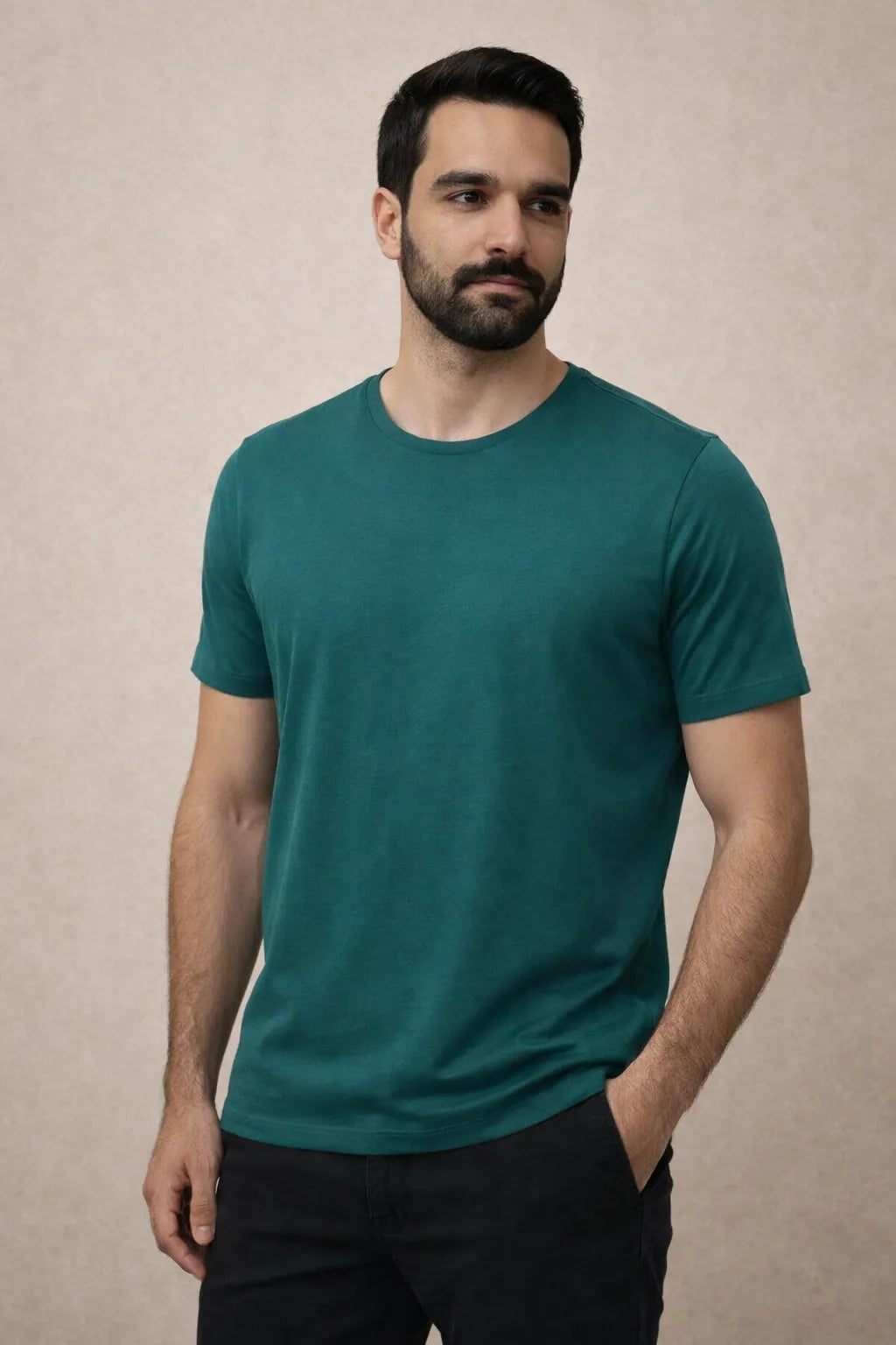 Camiseta Premium em Algodão Egípcio com Elastano