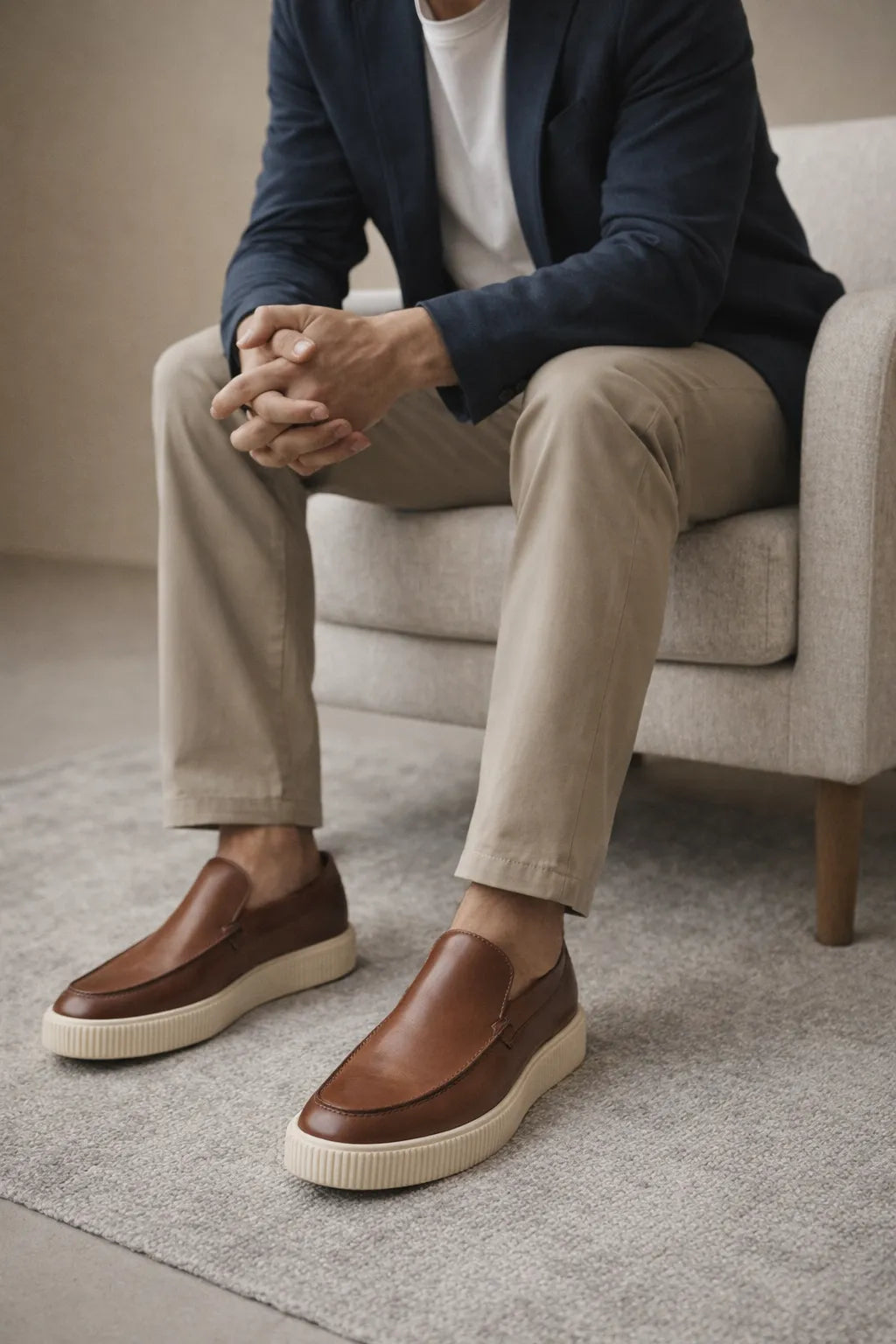 Sapato Casual Loafer Bellini em Couro Legítimo