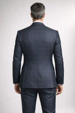 Terno Masculino Azzurro Príncipe de Gales Semi Slim