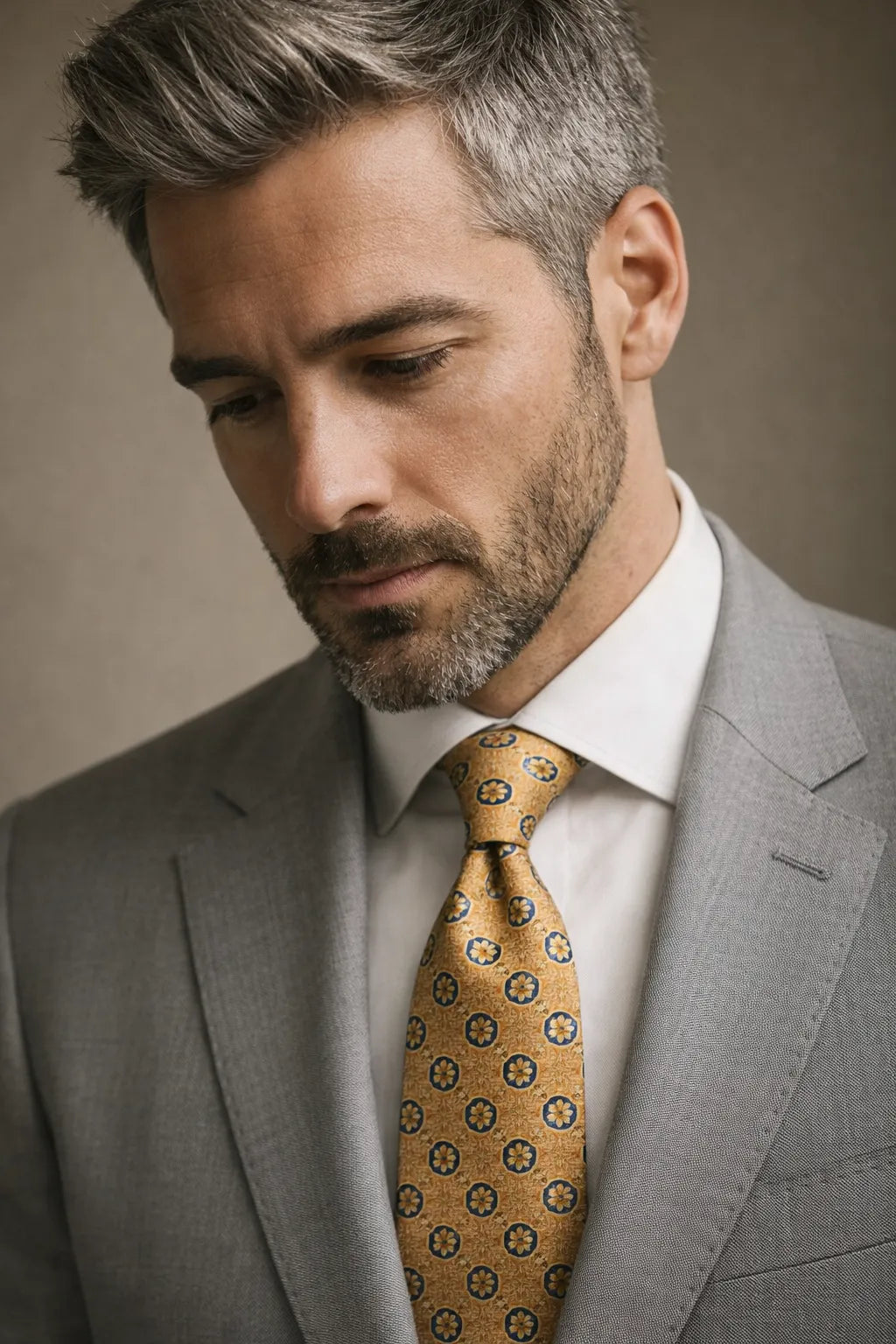 Gravata Masculina Estilo Seda Slim Geométrica