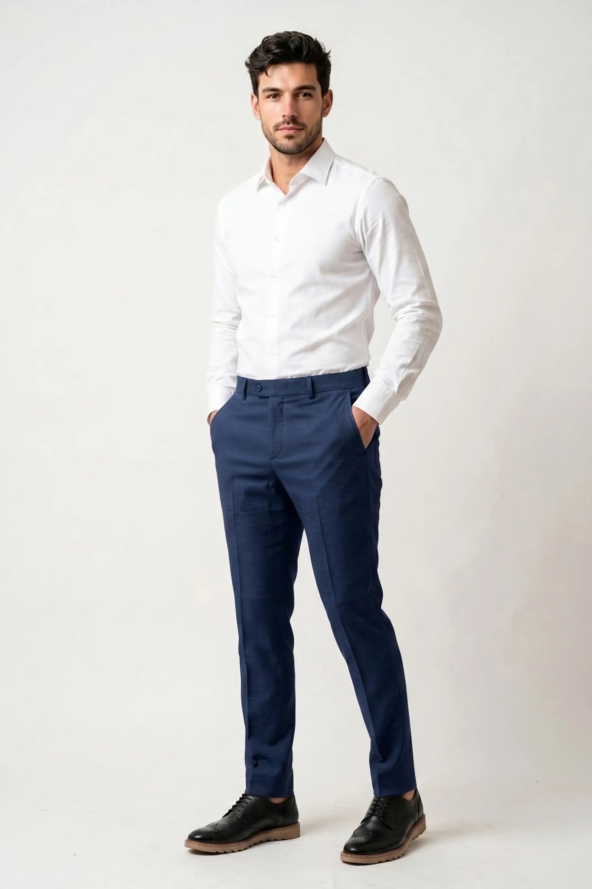 Calça Social Masculina Slim com Elastano