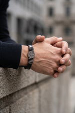 Pulseira Masculina São Bento Õnix em Couro Legítimo