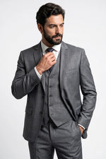 Terno Masculino Poliviscose Slim Príncipe de Gales Vicenza