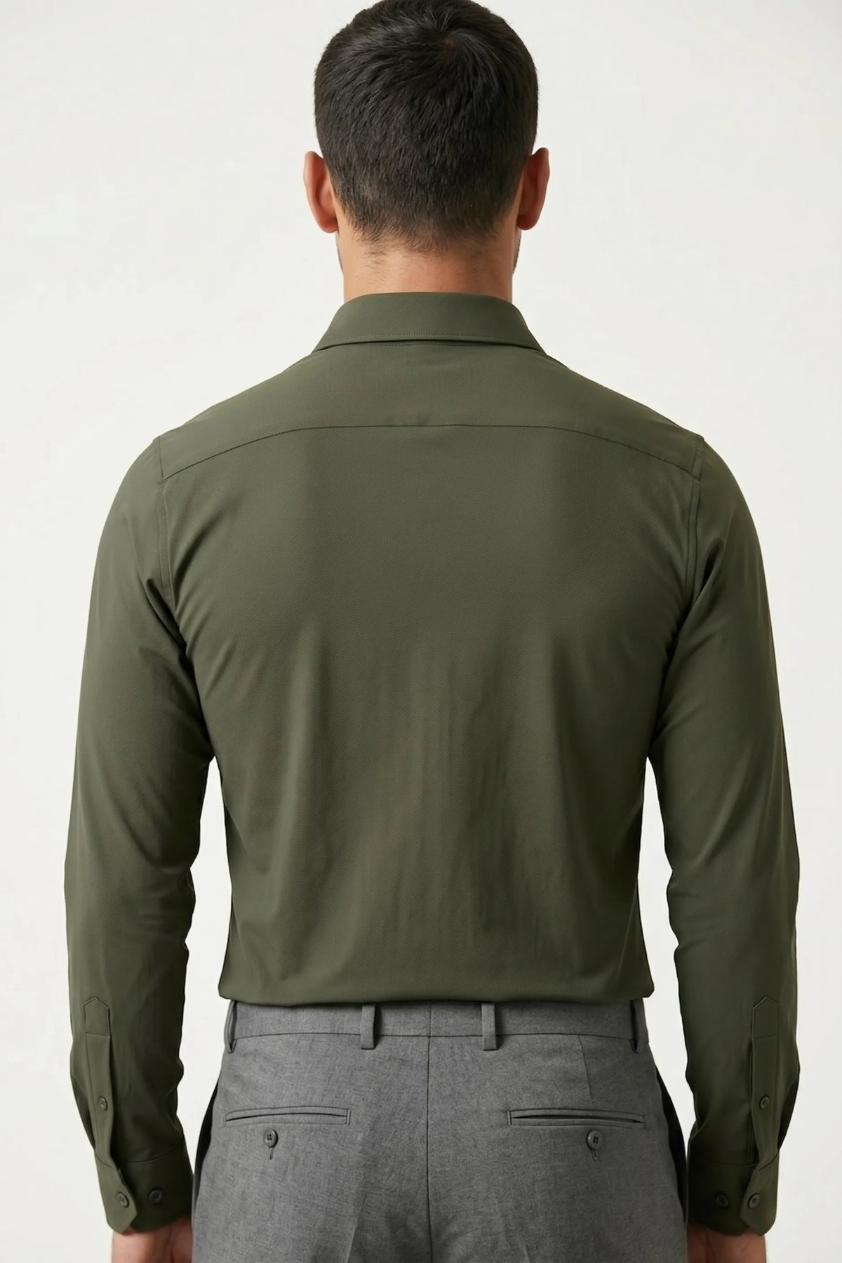 Camisa Social Masculina Tech em Poliamida Stretch