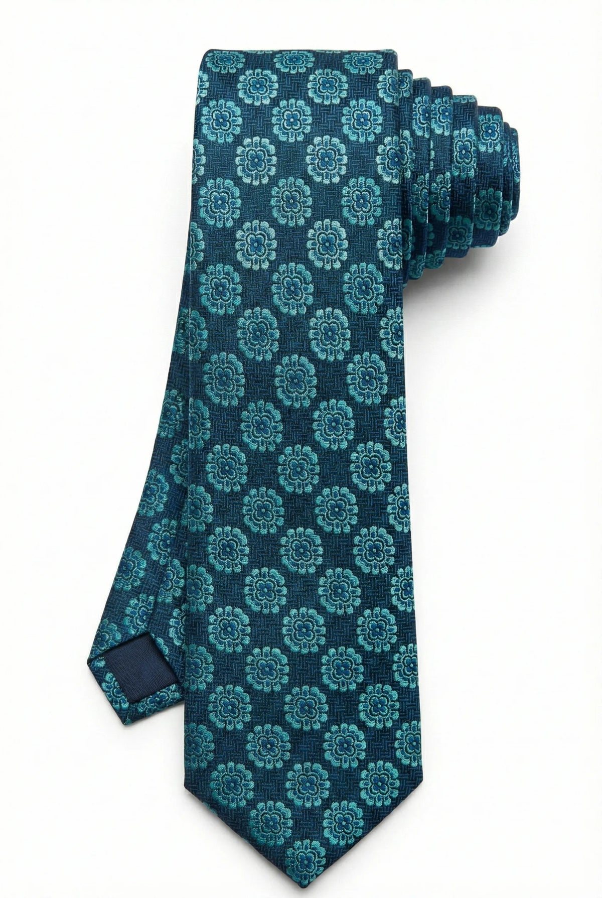 Gravata Masculina Estilo Seda Semi Slim Floral