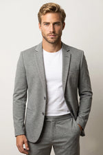 Terno Masculino Slim em Malha de Alfaiataria com Elastano