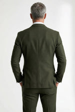 Terno Masculino Poliéster Fio Indiano Verde Oliva
