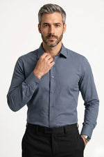 Camisa Social Fibra de Bambu Slim Quadriculada