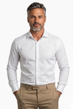 Camisa Social Slim Fit em Algodão Premium