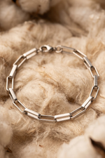 Pulseira Masculina Elos em Aço Inoxidável