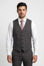 Terno Masculino Poliviscose Slim Vêneto Xadrez