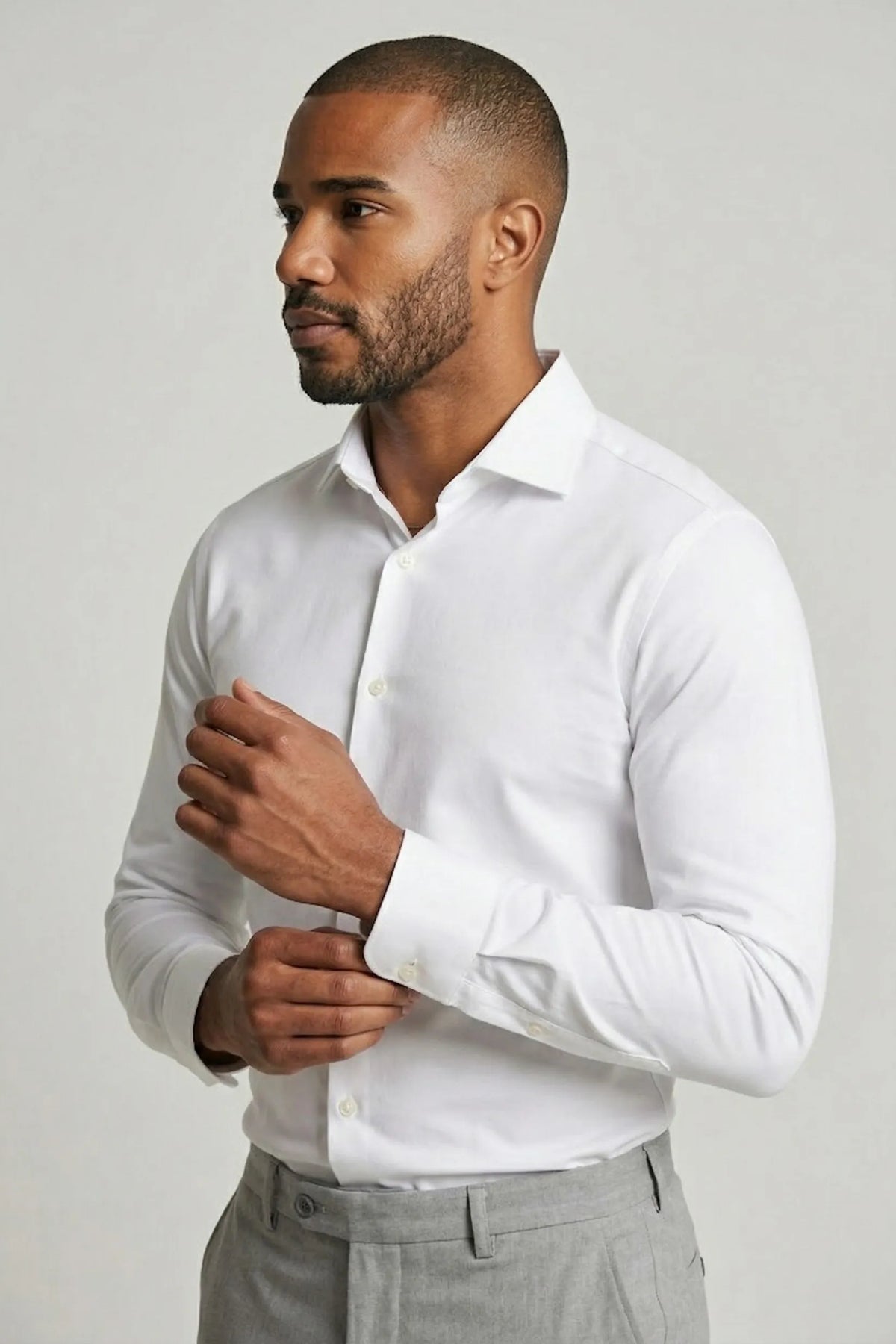 Camisa Social Slim Fit Pima Fio 80