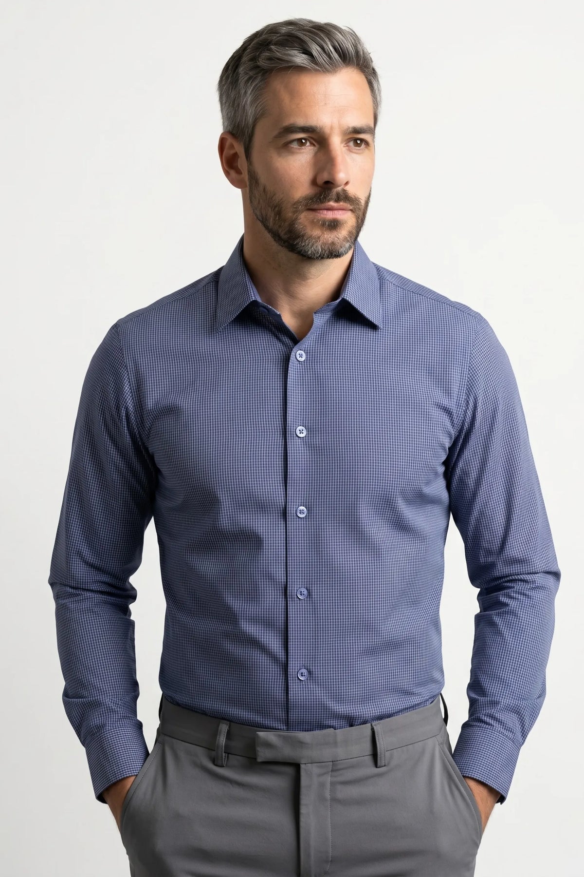 Camisa Social Slim Premium Quadriculada