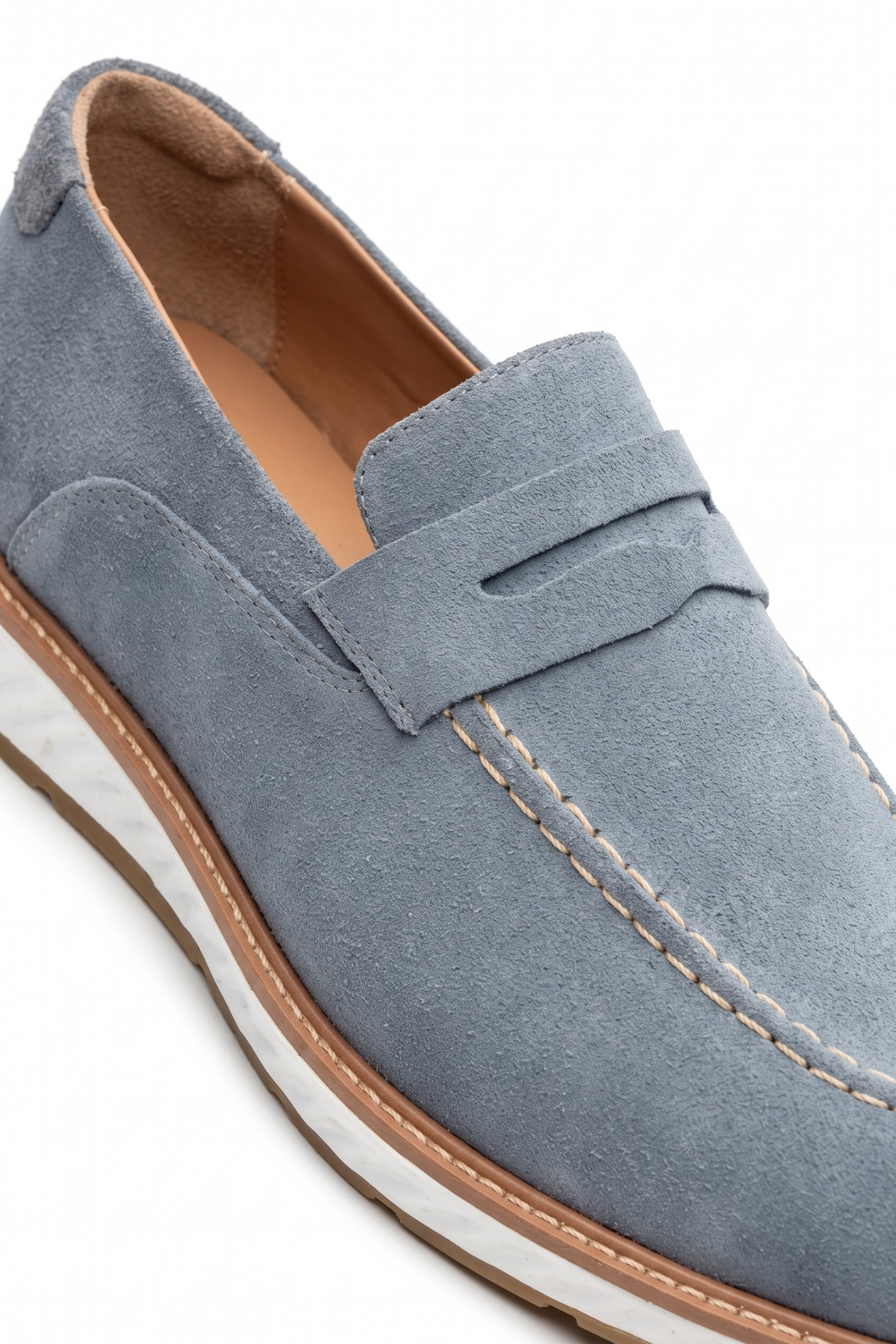 Sapato Casual Loafer Veneto em Camurça