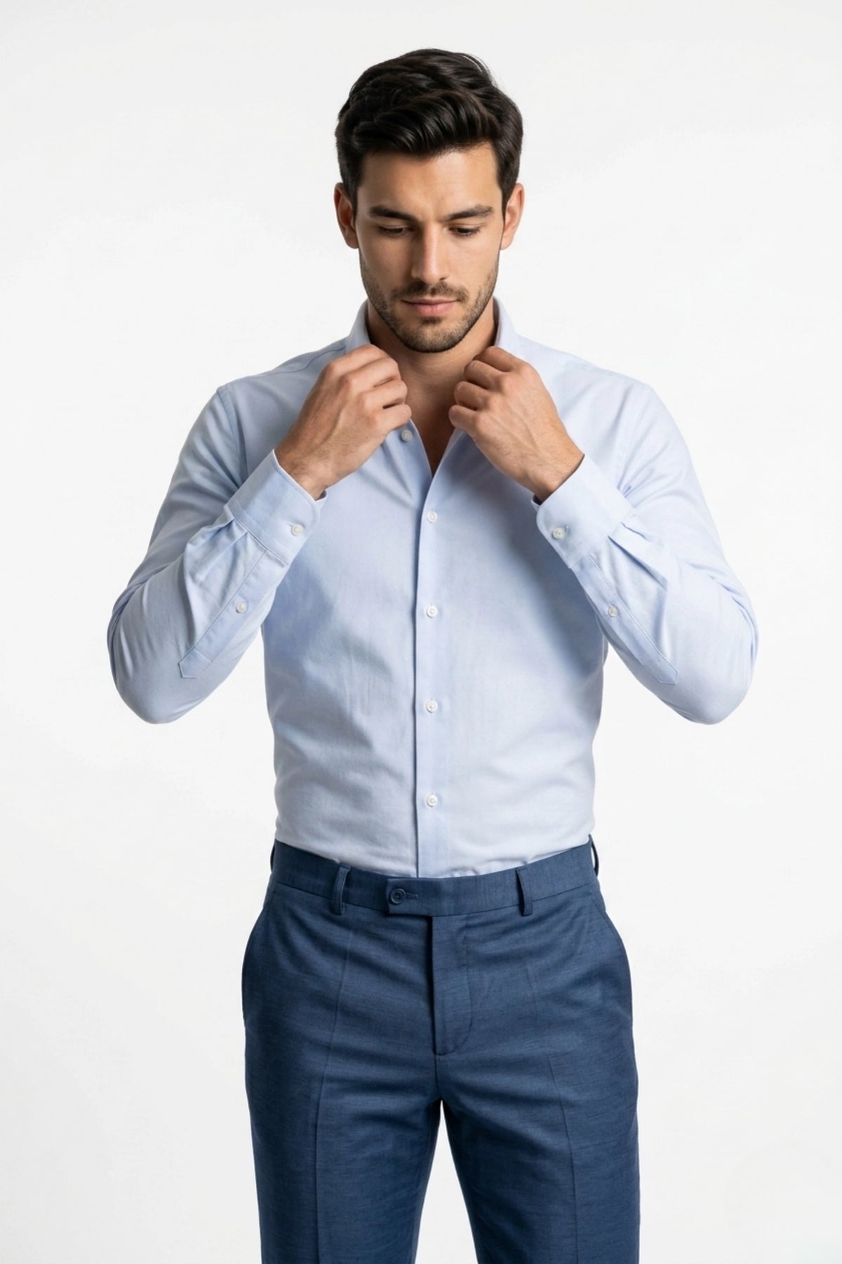 Camisa Social Slim Oxford em Algodão Egípcio