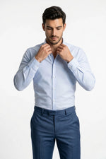 Camisa Social Slim Oxford em Algodão Egípcio