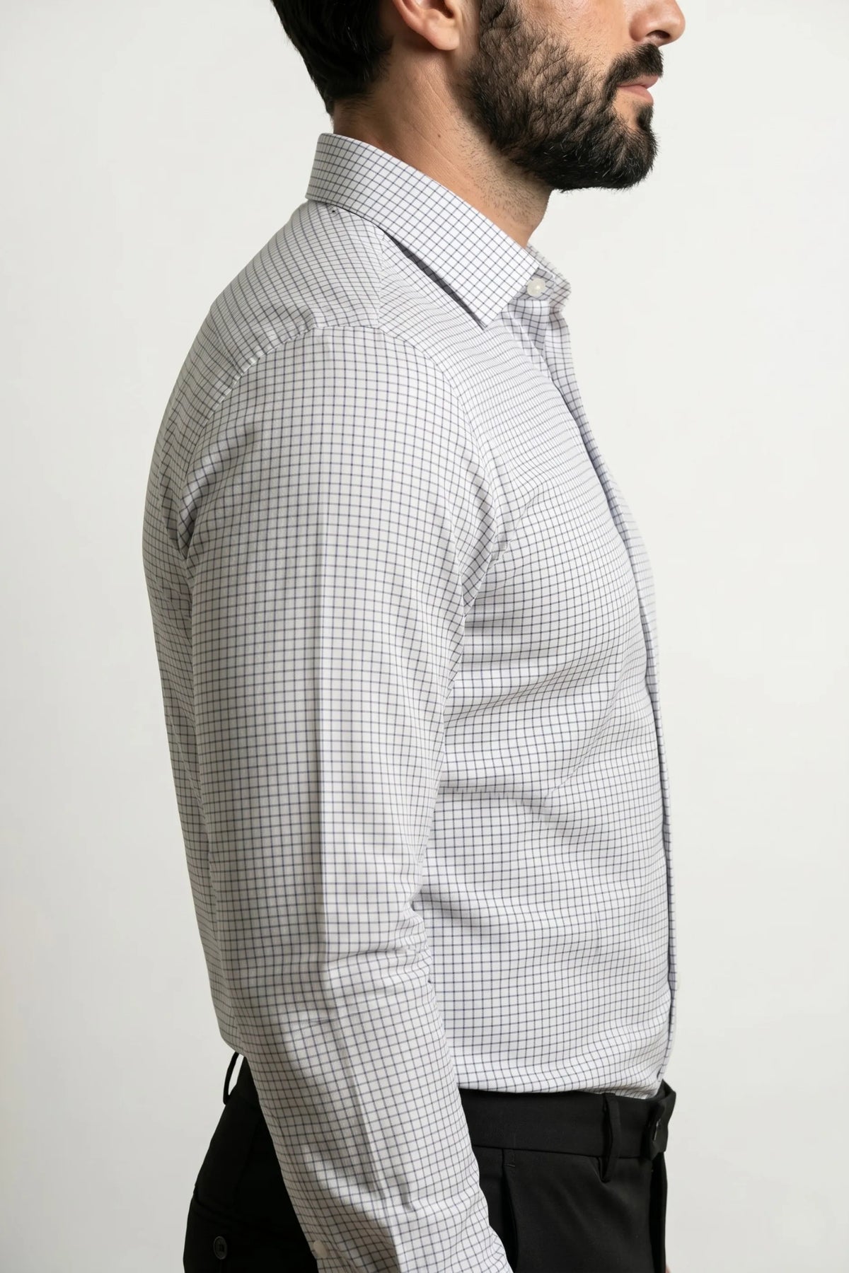 Camisa Social Masculina Xadrez Micro Tradicional