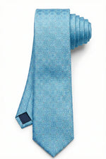 Gravata Masculina Estilo Seda Semi Slim Geométrica