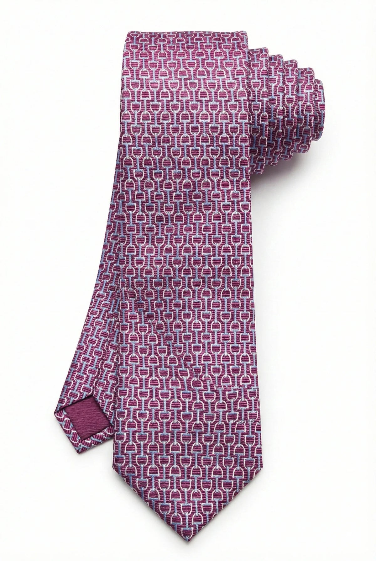 Gravata Masculina Estilo Seda Semi Slim Geométrica