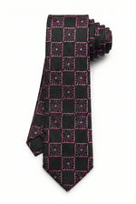 Gravata Masculina Estilo Seda Semi Slim Geométrica