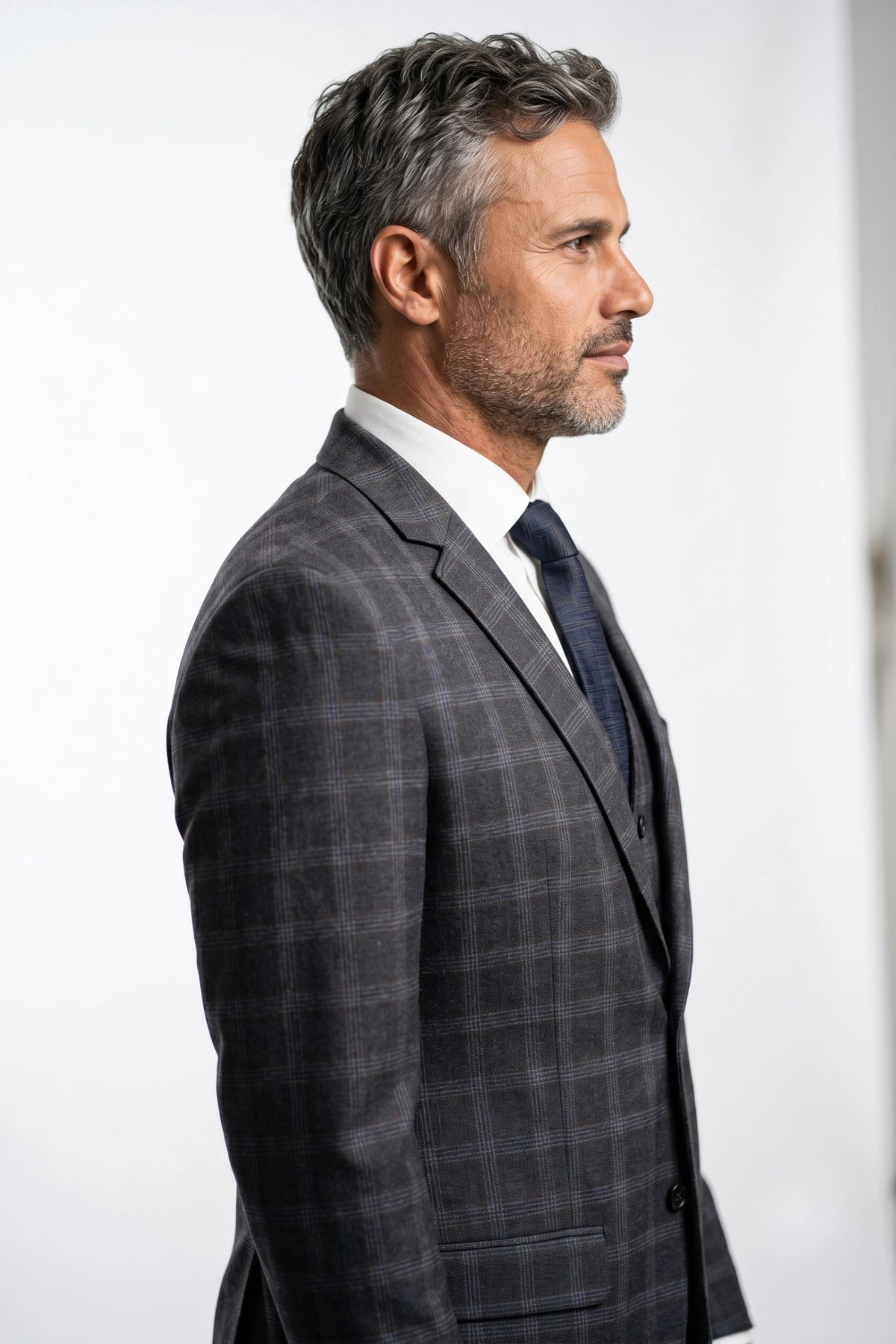 Terno Masculino Poliviscose Slim Xadrez Bellagio