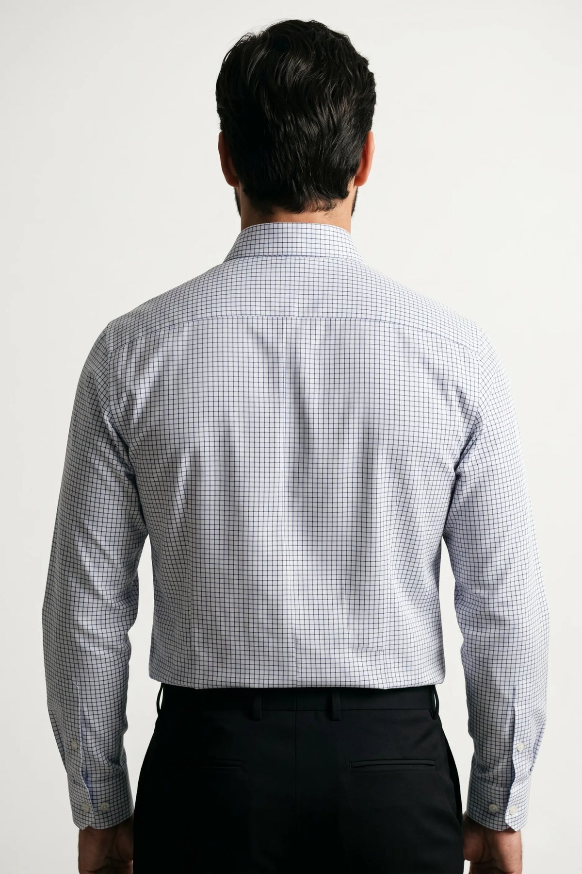Camisa Social Masculina Xadrez Micro Tradicional