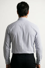 Camisa Social Masculina Xadrez Micro Tradicional