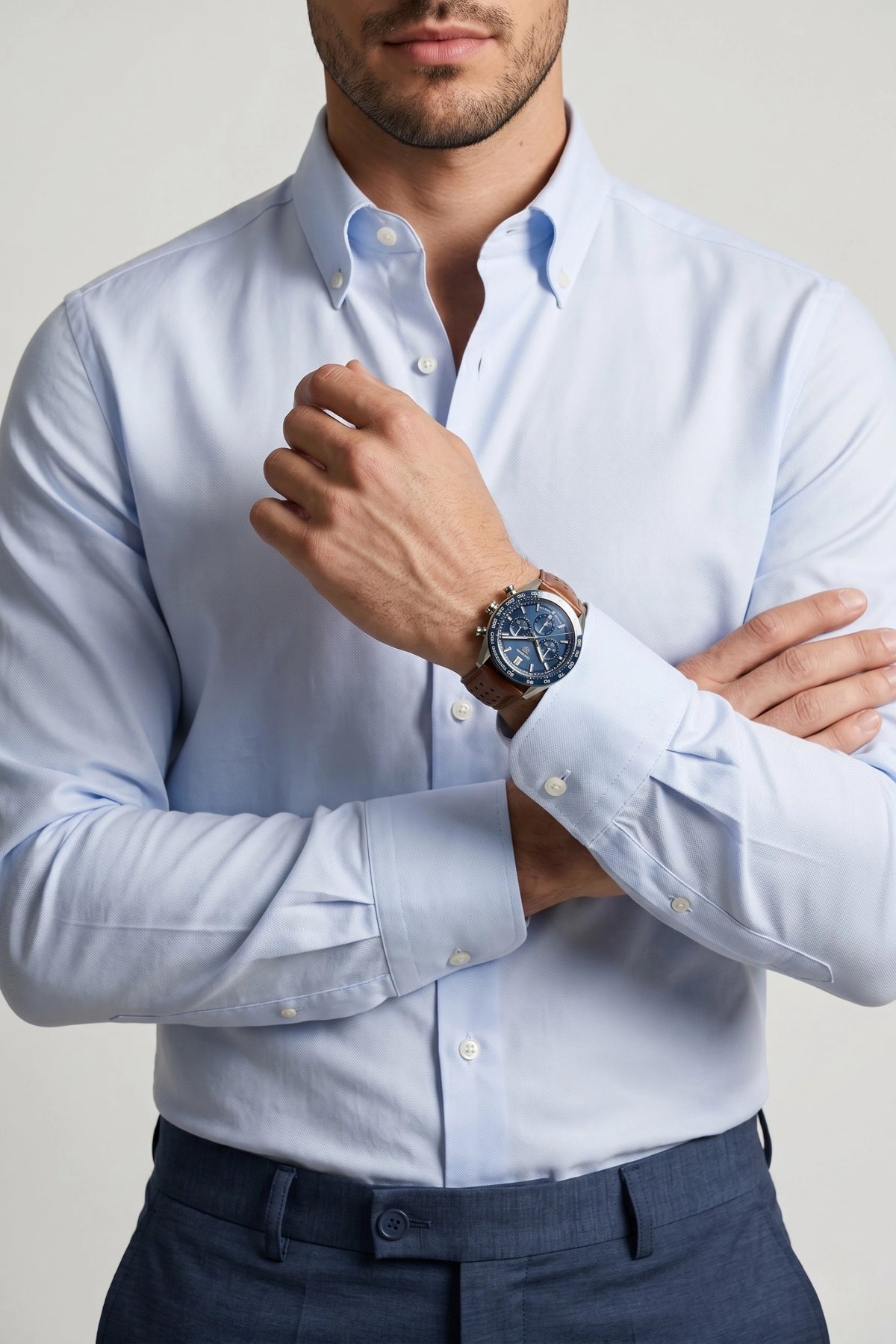 Camisa Social Slim Oxford em Algodão Egípcio