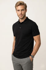 Camisa Polo em Algodão Pima com Elastano