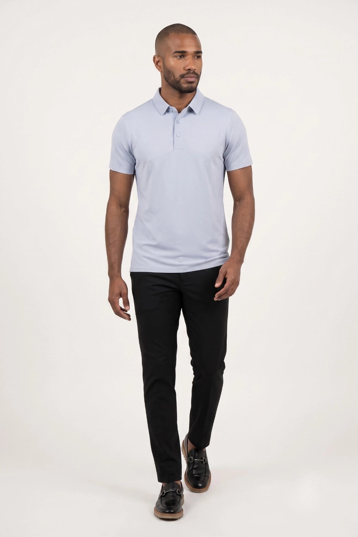 Camisa Polo Masculina Tech Slim com Elastano