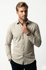 Camisa Social Tech Texturizada com Elastano