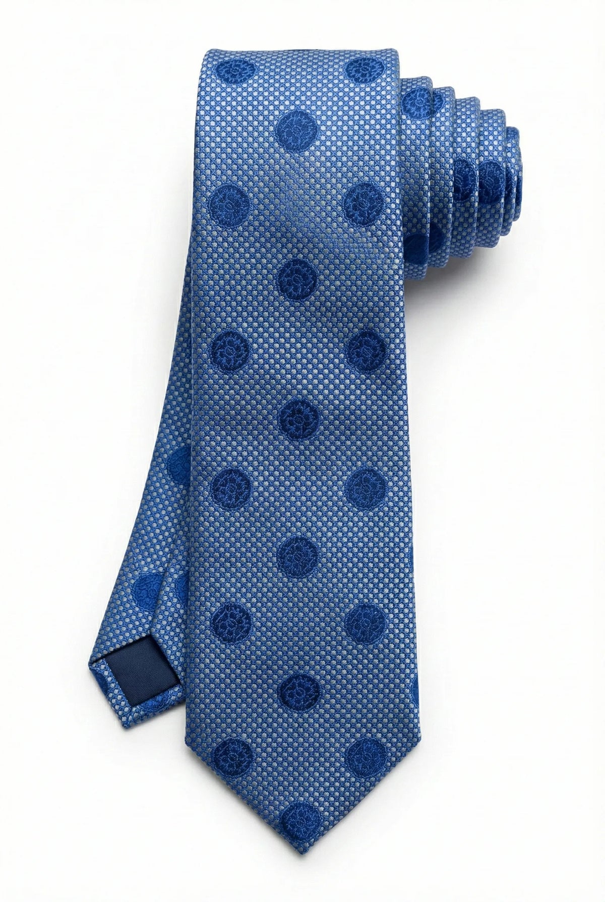 Gravata Masculina Estilo Seda Semi Slim Poá