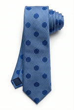 Gravata Masculina Estilo Seda Semi Slim Poá