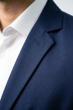 Terno Masculino Poliéster Slim Azul Marinho