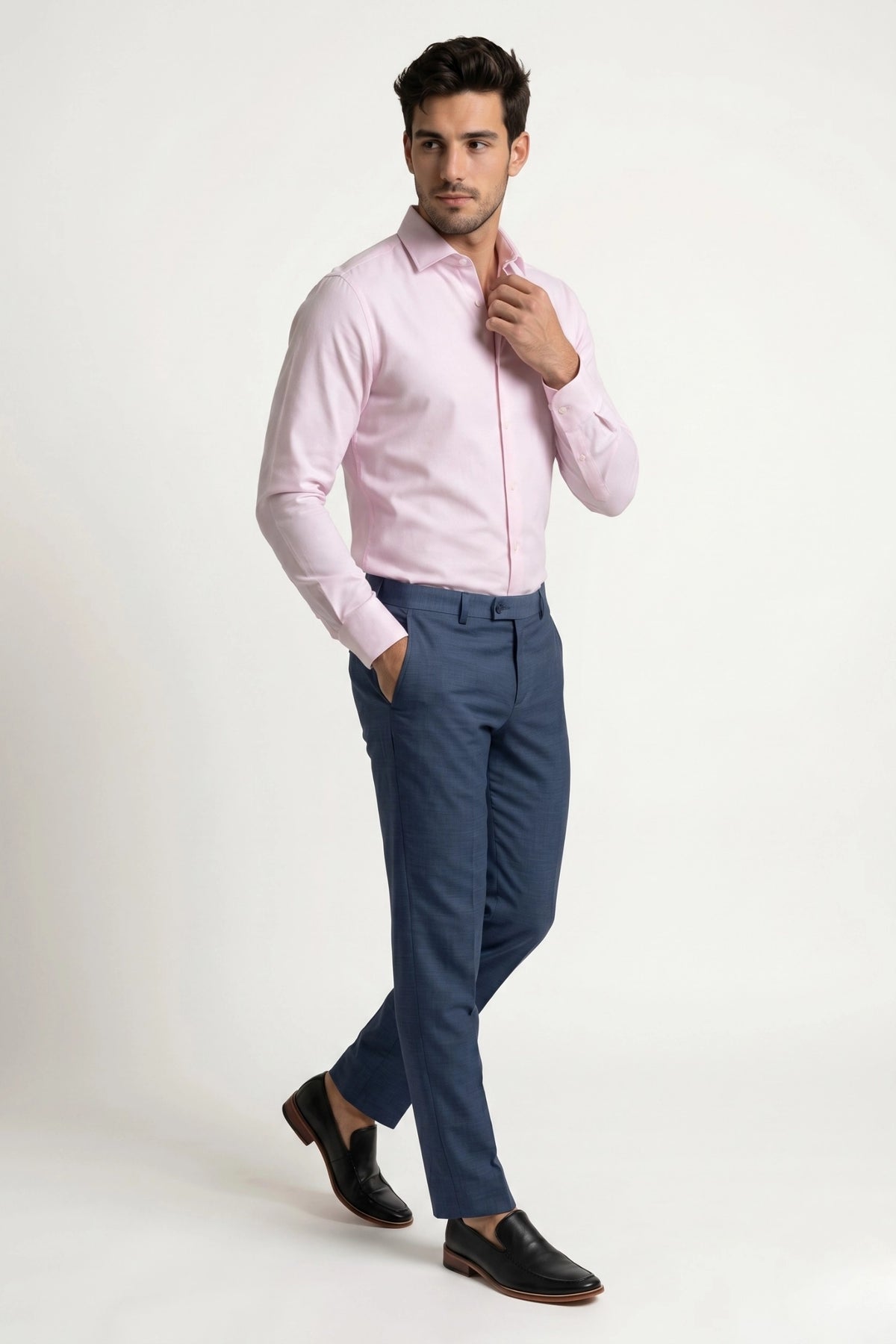 Camisa Social Slim Oxford em Algodão Egípcio