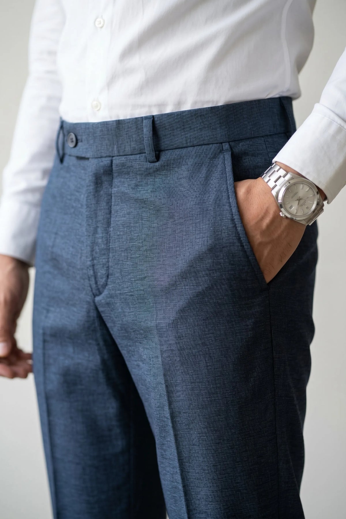 Calça Social Masculina Slim com Elastano