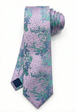 Gravata Masculina Gold Semi Slim Arabesco