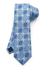 Gravata Masculina Gold Semi Slim Floral