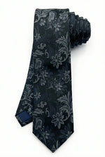 Gravata Masculina Gold Semi Slim Floral