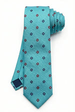 Gravata Masculina Gold Semi Slim Floral