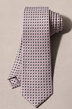 Gravata Masculina Gold Semi Slim Geométrica