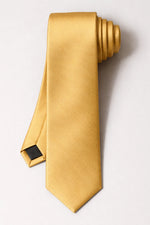 Gravata Masculina Gold Semi Slim Texturizada