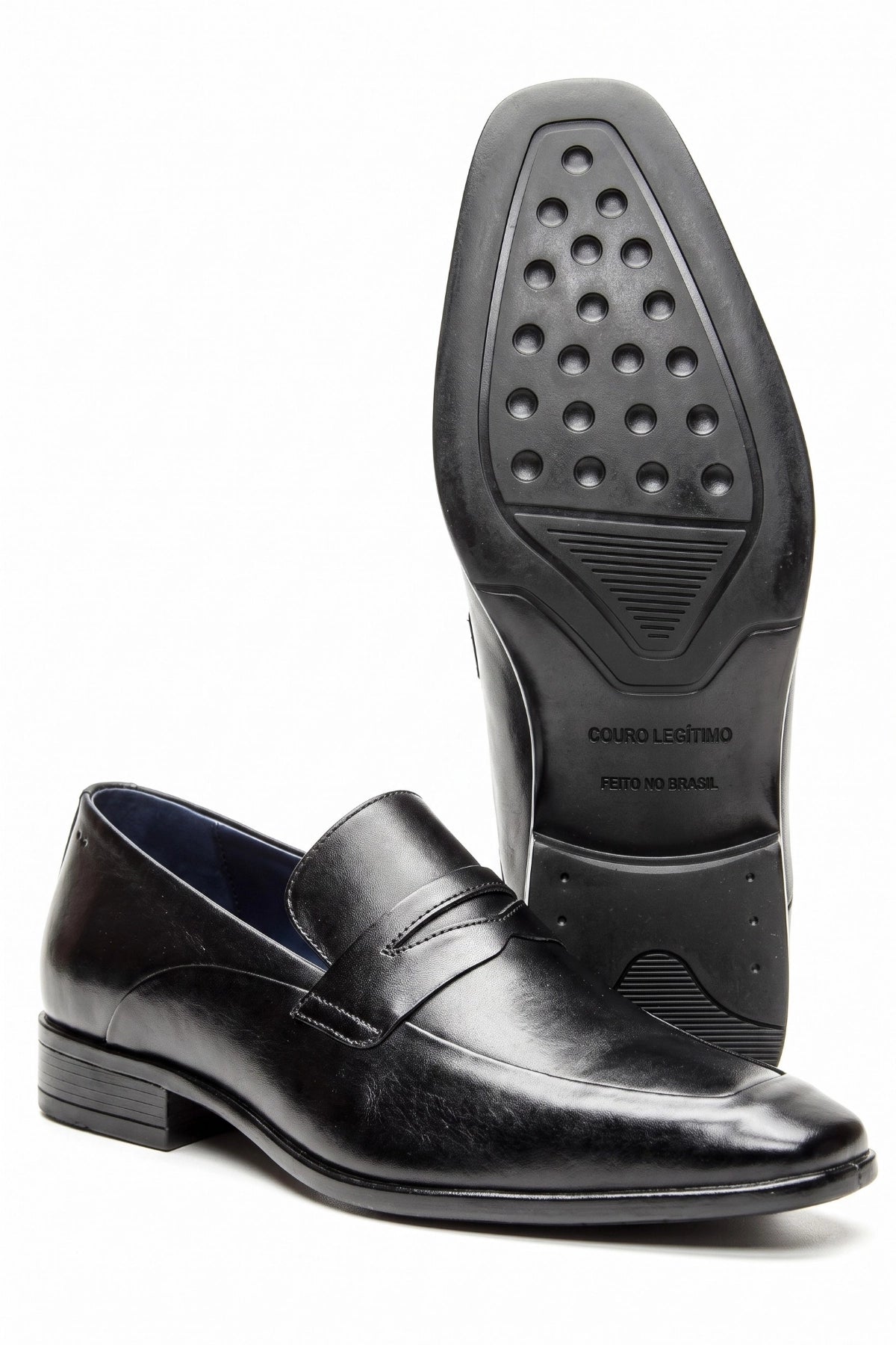 Sapato Social Loafer Elite em Couro Legítimo