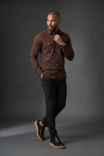 Camisa Masculina Casual Slim Fit Sarja
