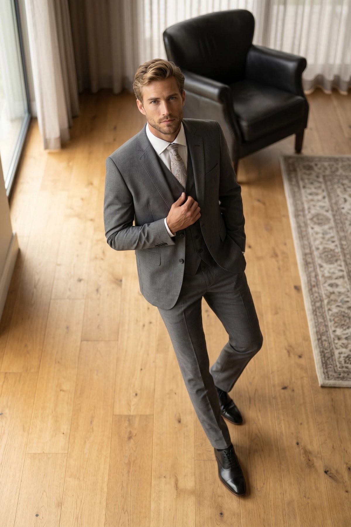 Terno Masculino Poliviscose Slim Belgravia