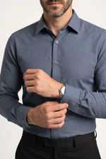 Camisa Social Fibra de Bambu Slim Quadriculada