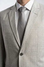Terno Masculino Poliviscose Cinza Xadrez Sartoria