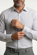 Camisa Social Masculina Listrada Tradicional Mil Raias