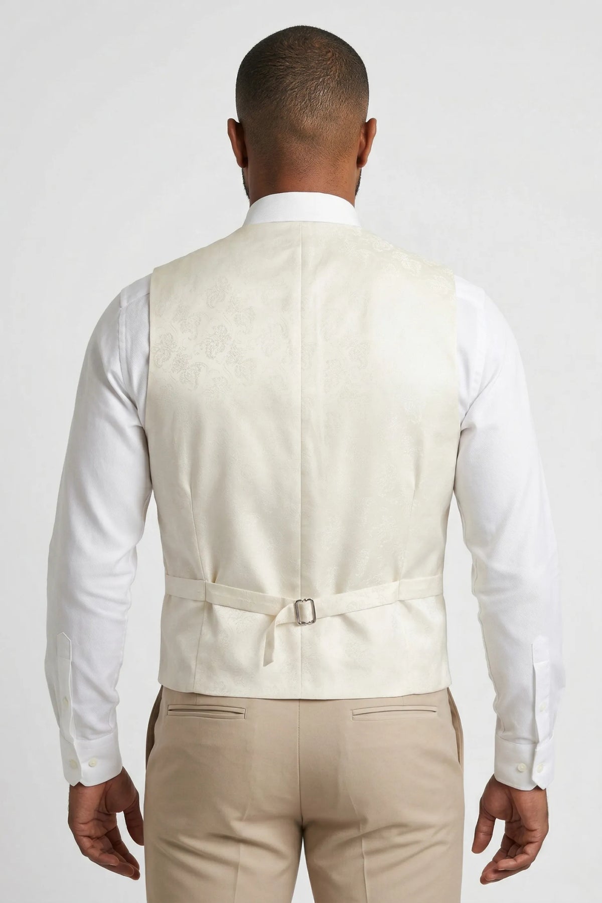 Terno Masculino Poliviscose Semi Slim Bege Riviera