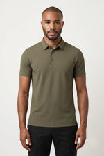 Camisa Polo Masculina Tech Slim com Elastano